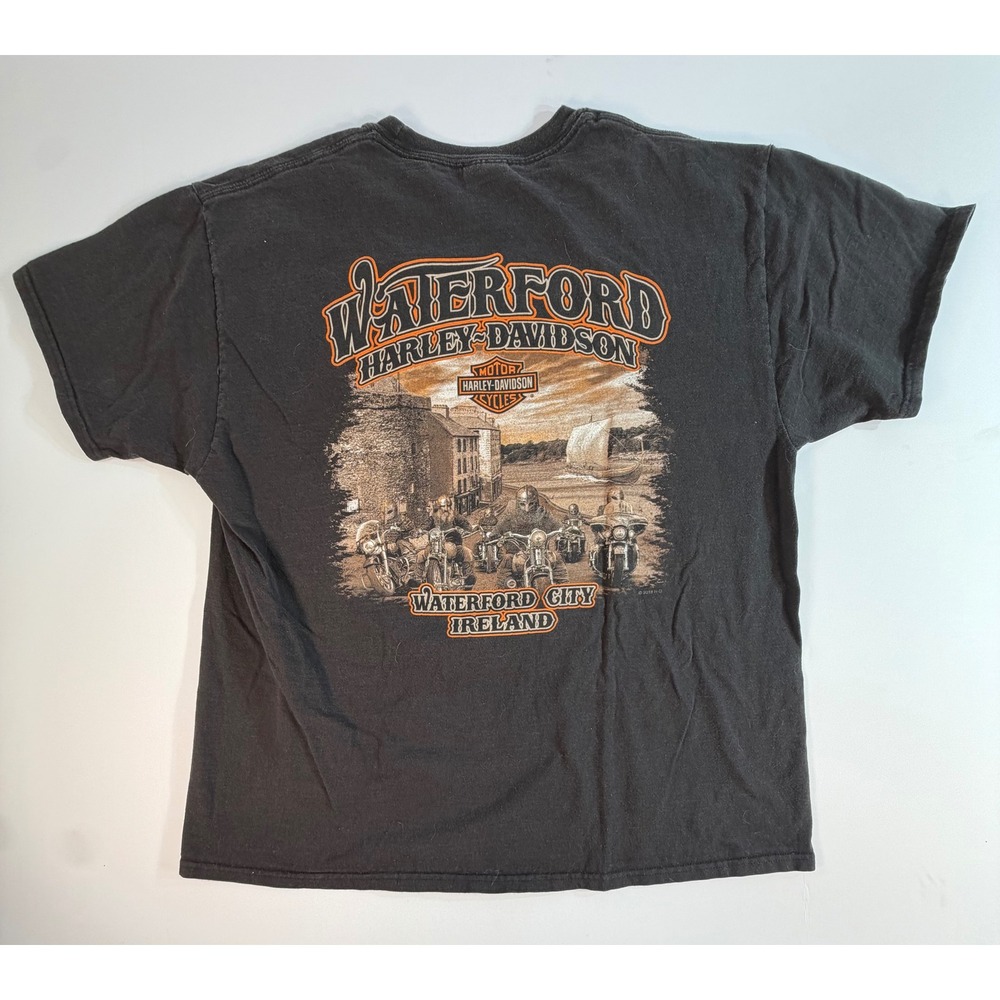 Harley-Davidson Waterford Ireland Graphic T-Shirt Black Mens XL 2018 Biker Tee